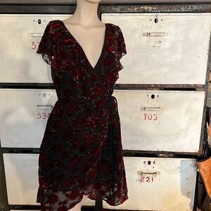 Band of gypsies floral velvet dress